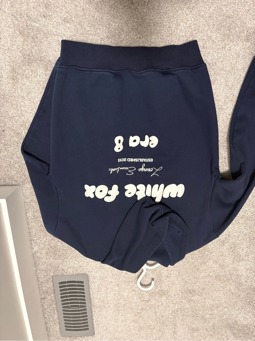White Fox Boutique Navy Logo Sweatshirt